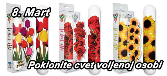 Vibratori sa dizajnom cveca za 8 mart u sex shopu Srecni Ljudi