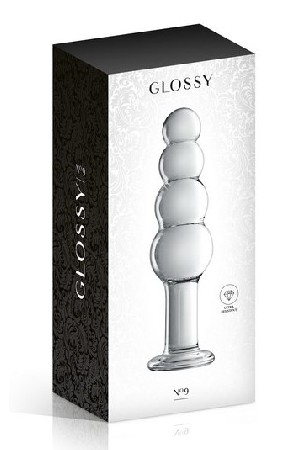GLOSSY DILDO 9 CLEAR / 8024