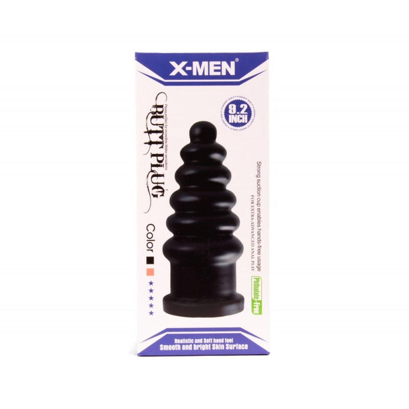 X-MEN 9.2 inch Butt Plug Black XMEN000009 / 6947
