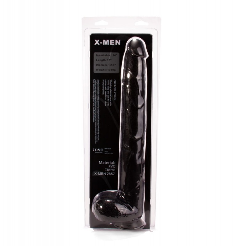 X-MEN 17 inch Long Dildo Black XMEN000033 / 7295