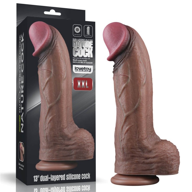 13inch Dual Layered Silicone Cock XXL  LV411064 