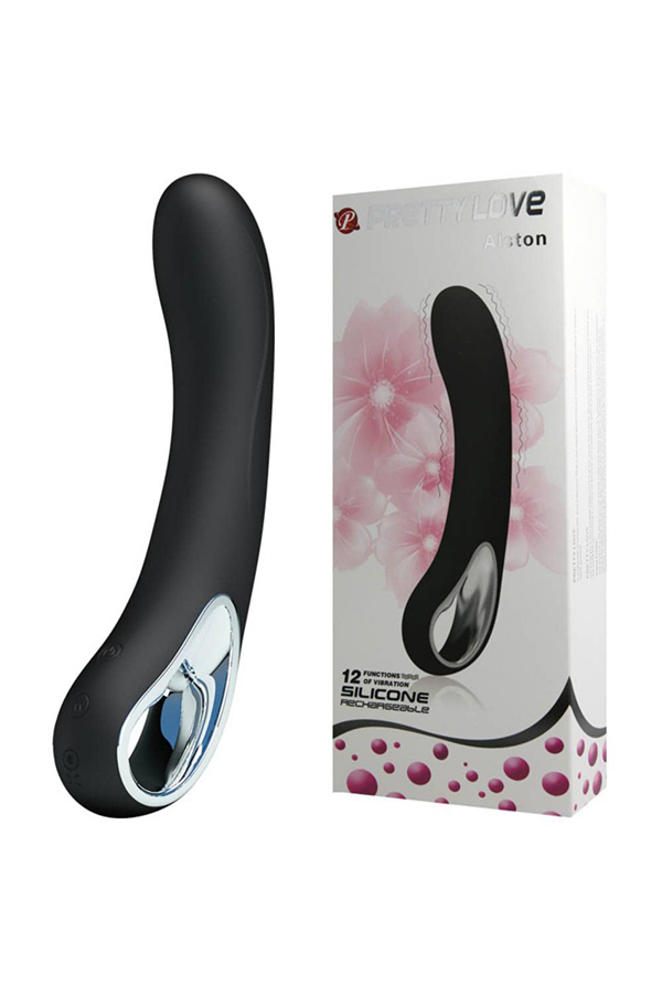 Crni silikonski vibrator sa više vrsta vibracija D00966/ 5420