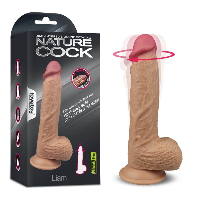 Silicone Rotating Nature Cock LVTOY00340