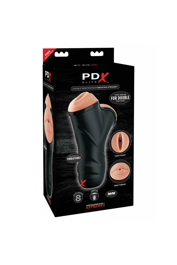 PDX Elite vibrirajući masturbator sa duplom penetracijom PIPE0RD508/ 5080