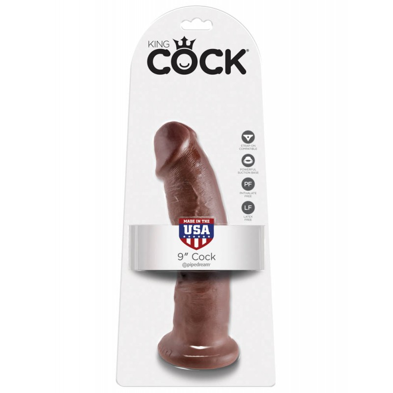 King Cock 9 veliki realističan dildo u braon boji PIPE550429/ 5436