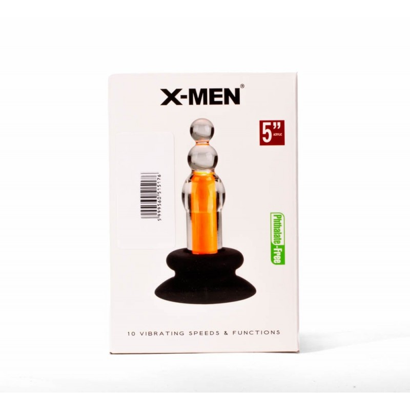 X-MEN 10 Speeds Vibrating Beaded Plug XMEN000062/ 6420