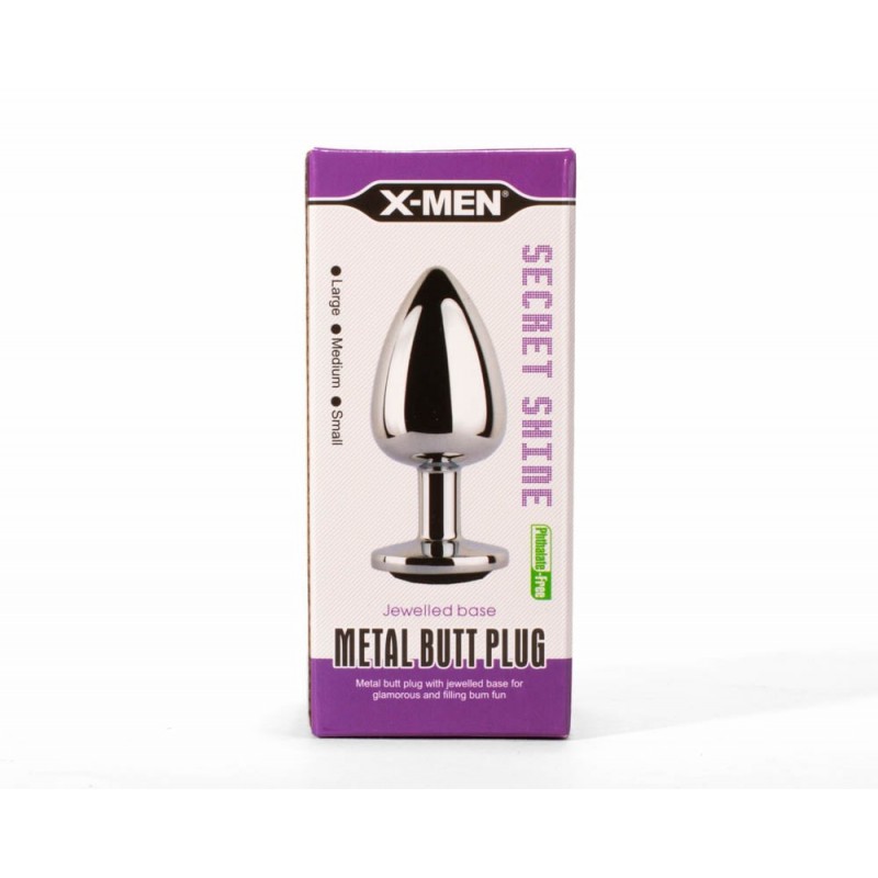 X-MEN Metal Butt Plug Black S XMEN000125 / 6683