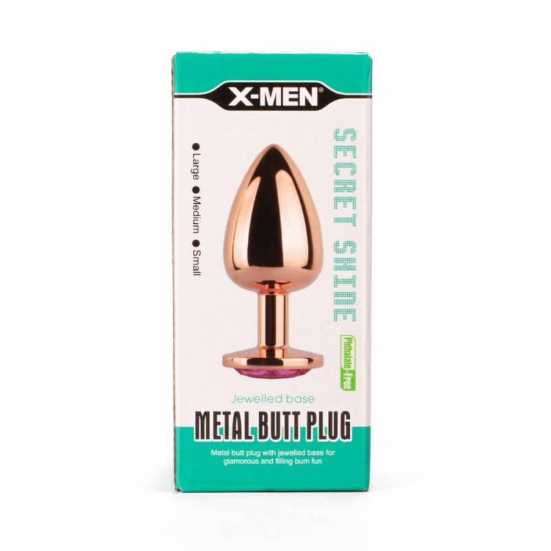 X-MEN Metal Butt Plug Rose S XMEN000126 / 6697