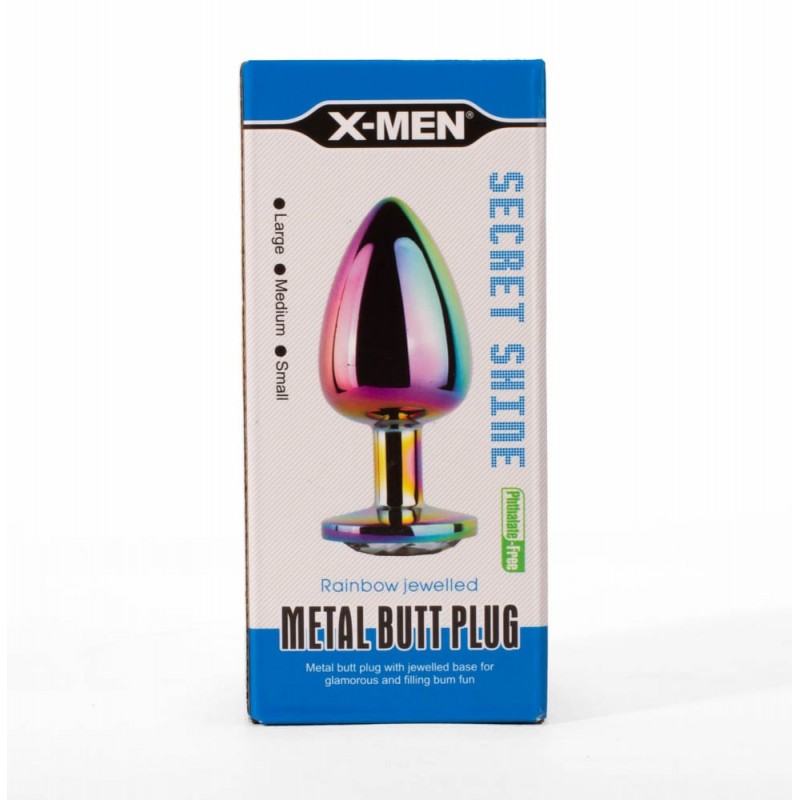 X-MEN Metal Butt Plug Rainbow S XMEN000129 / 6698