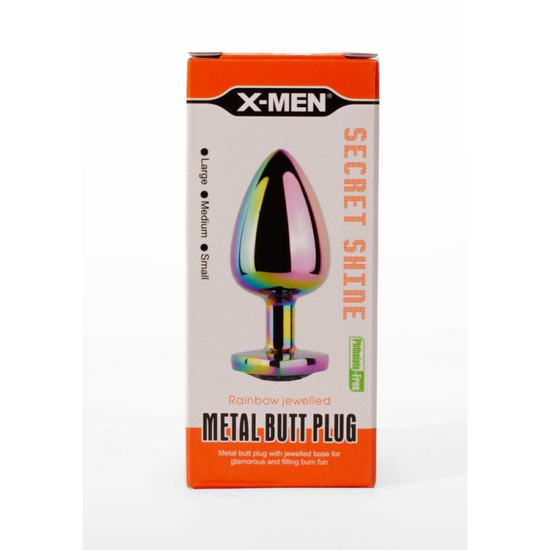 -MEN Secret Shine Metal Butt Plug XMEN000138 / 6730
