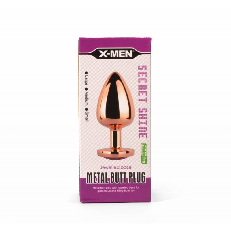 X-MEN Metal Butt Plug Heart L XMEN000144 / 6735